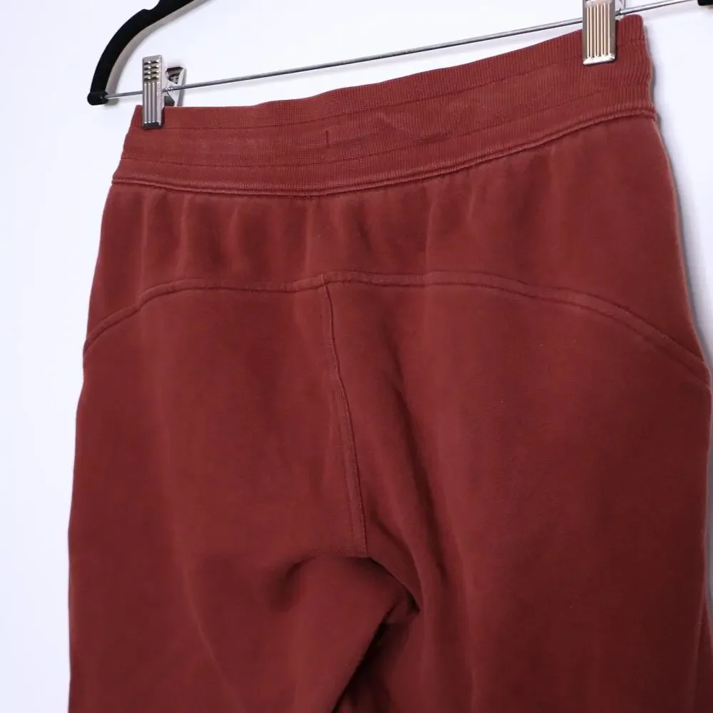 LULULEMON Scuba High-Rise Jogger Date Brown Cotton Terry Active Women's 4
